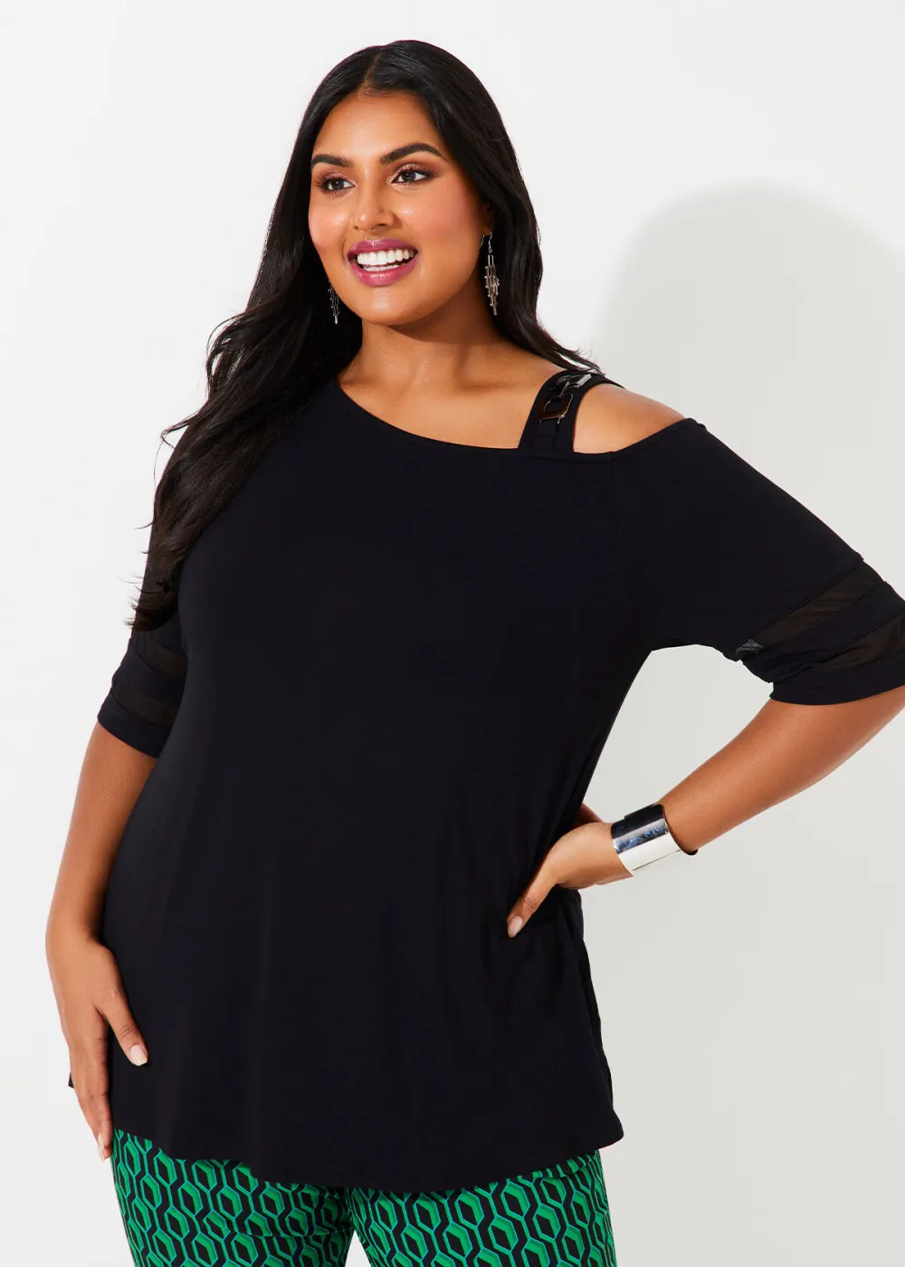 Cold Shoulder Bamboo Top