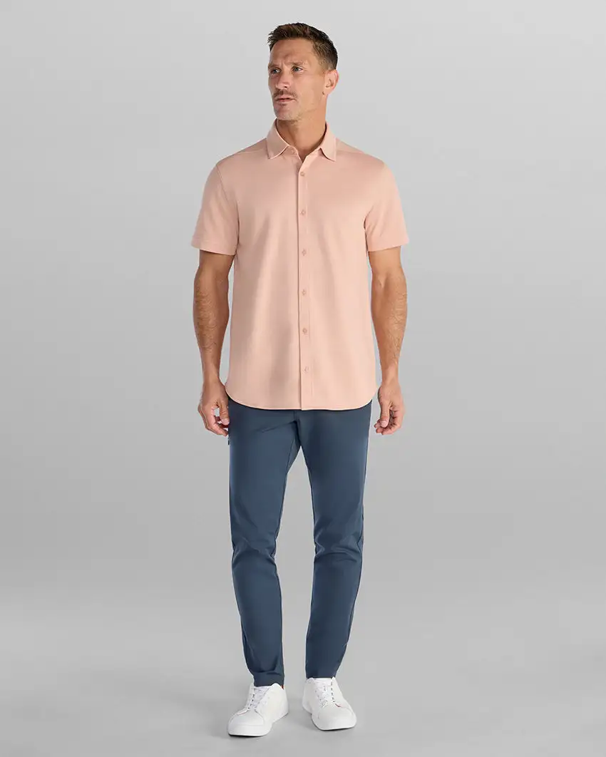 Bayside Oxford Short Sleeve Button Down