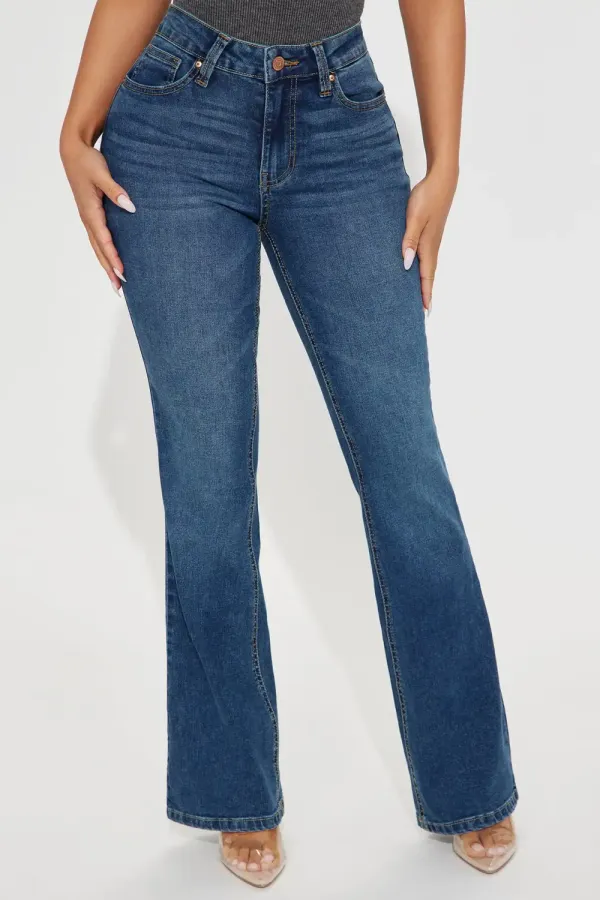Implications Stretch Bootcut Jeans - Medium Wash