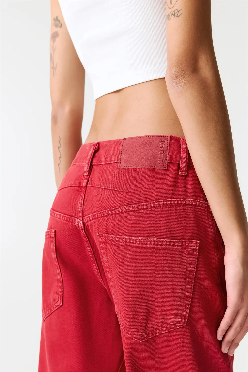 Jeans baggy costura