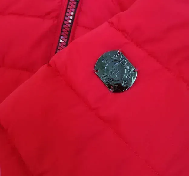Waterproof ladies winter jacket red