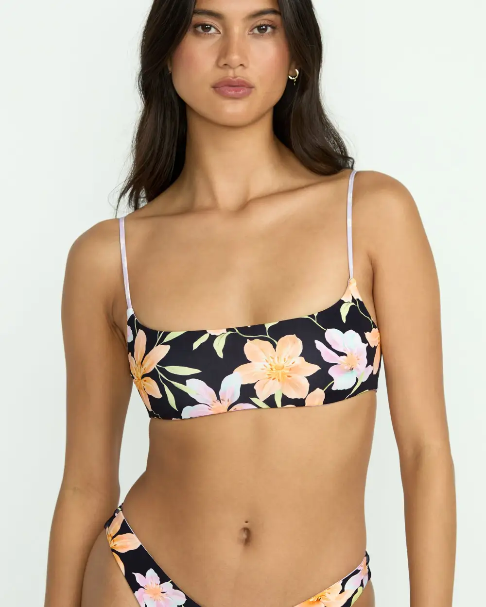 Twin Sol Reversible Jaclyn Crop Bikini Top - Multi