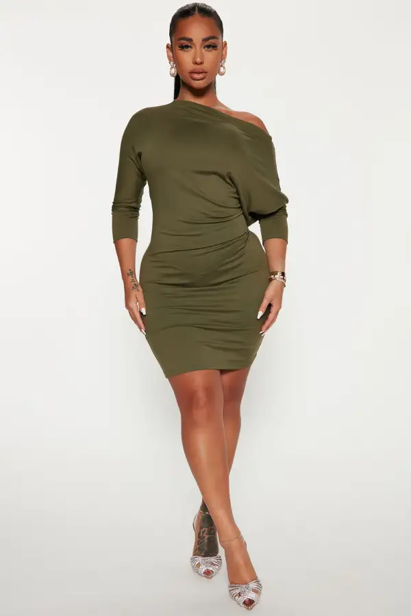 Trina Mini Dress - Olive