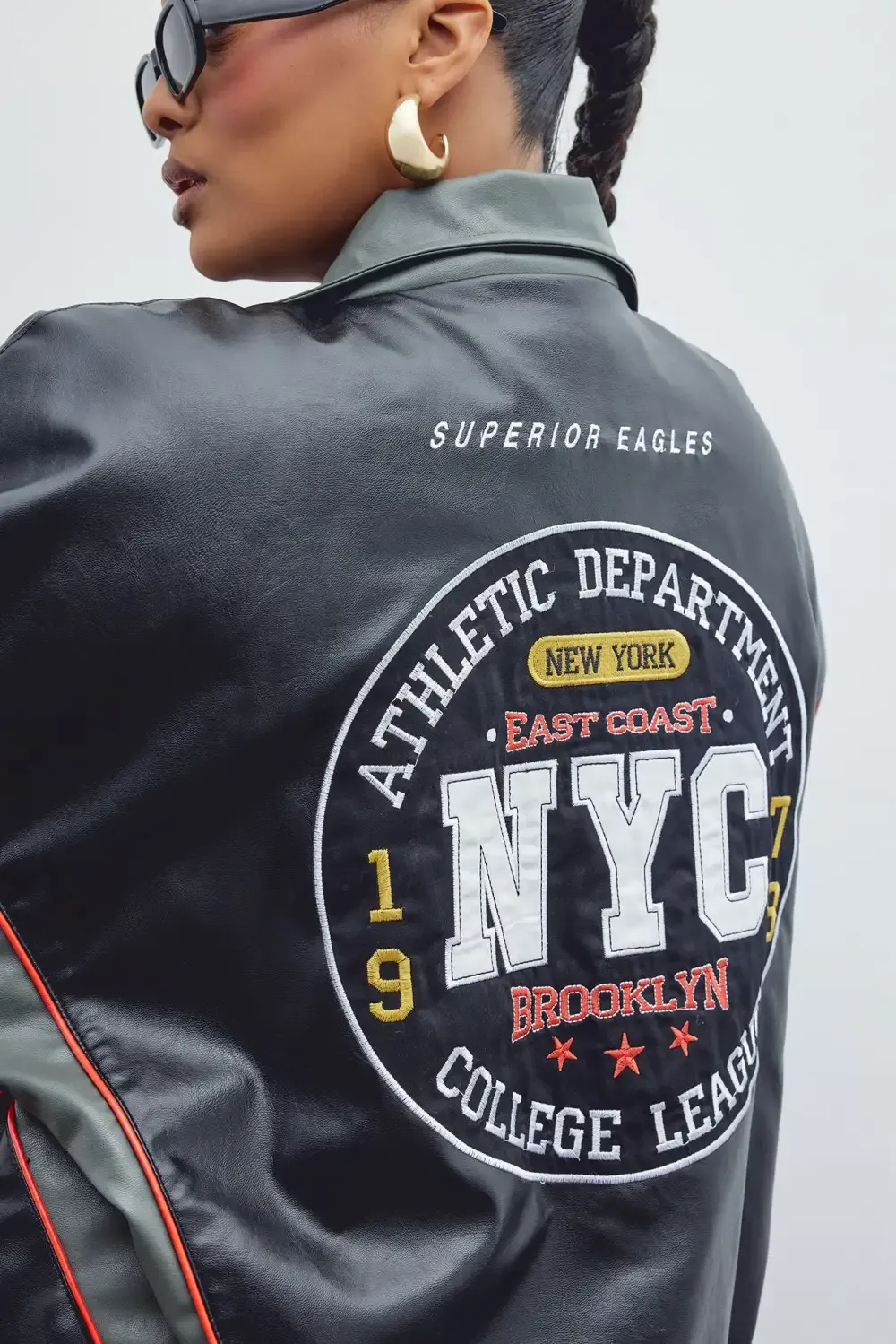 Baller Shot Caller Bomber Jacket - Black/combo
