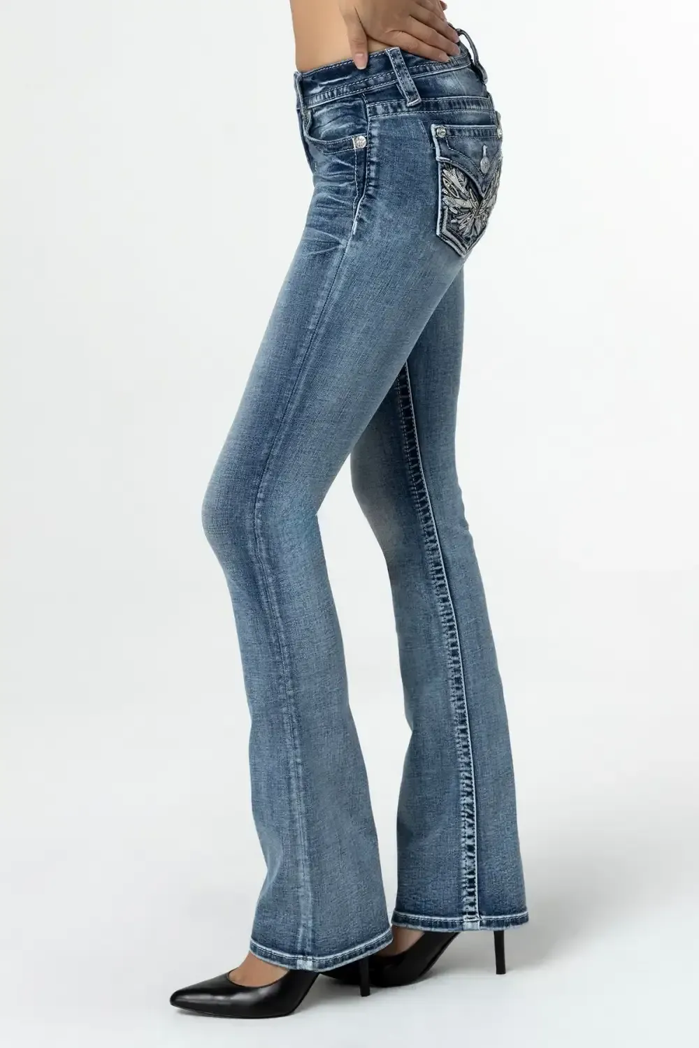 Pop Wing Bootcut Jeans
