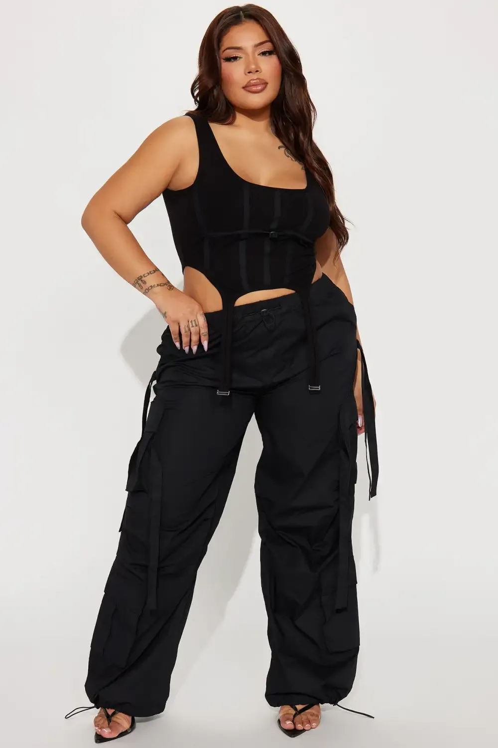 Getting It Together Pant Set - Black