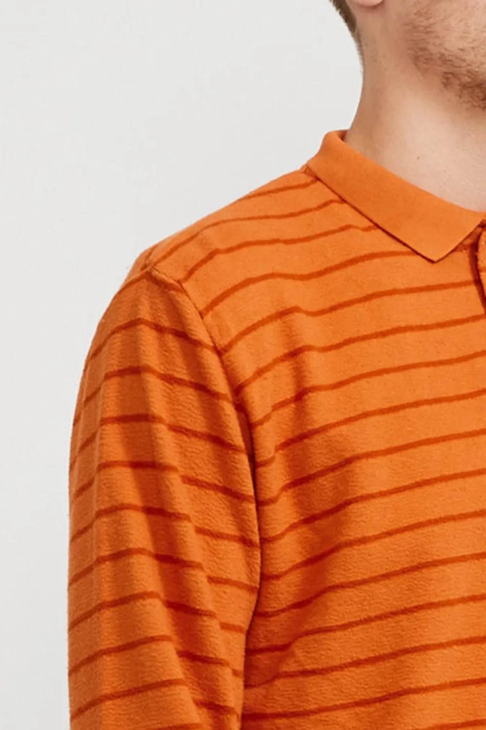 Loch Bay Polo Tangerine Stripe