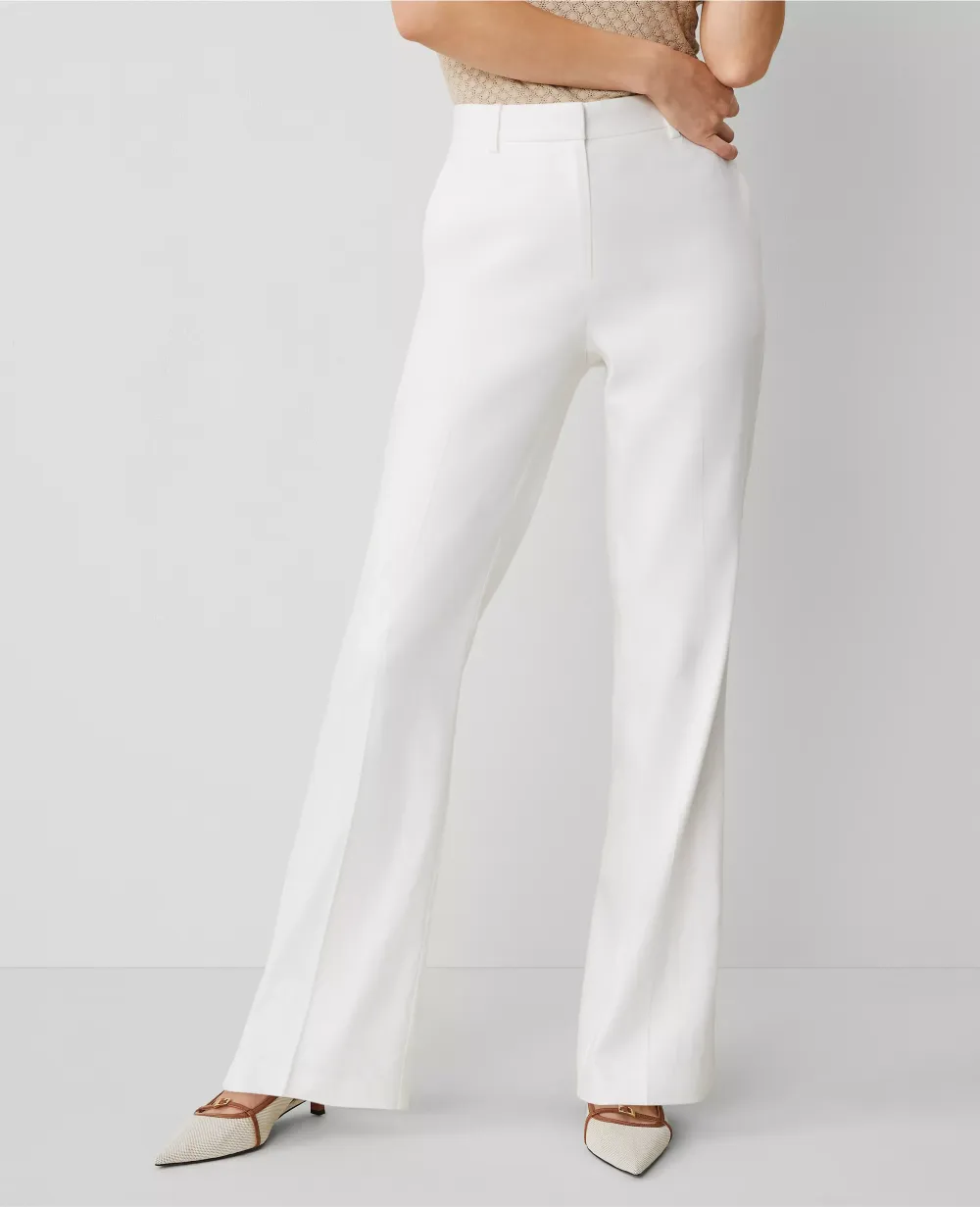 The Trouser Pant in Herringbone Linen Blend
