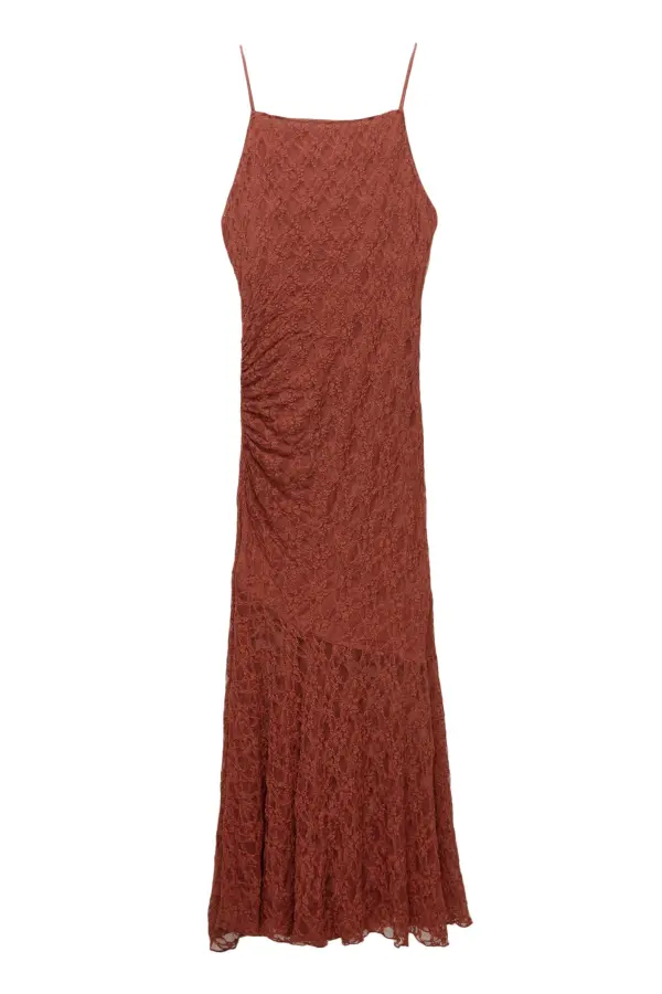 Vestido midi encaje
