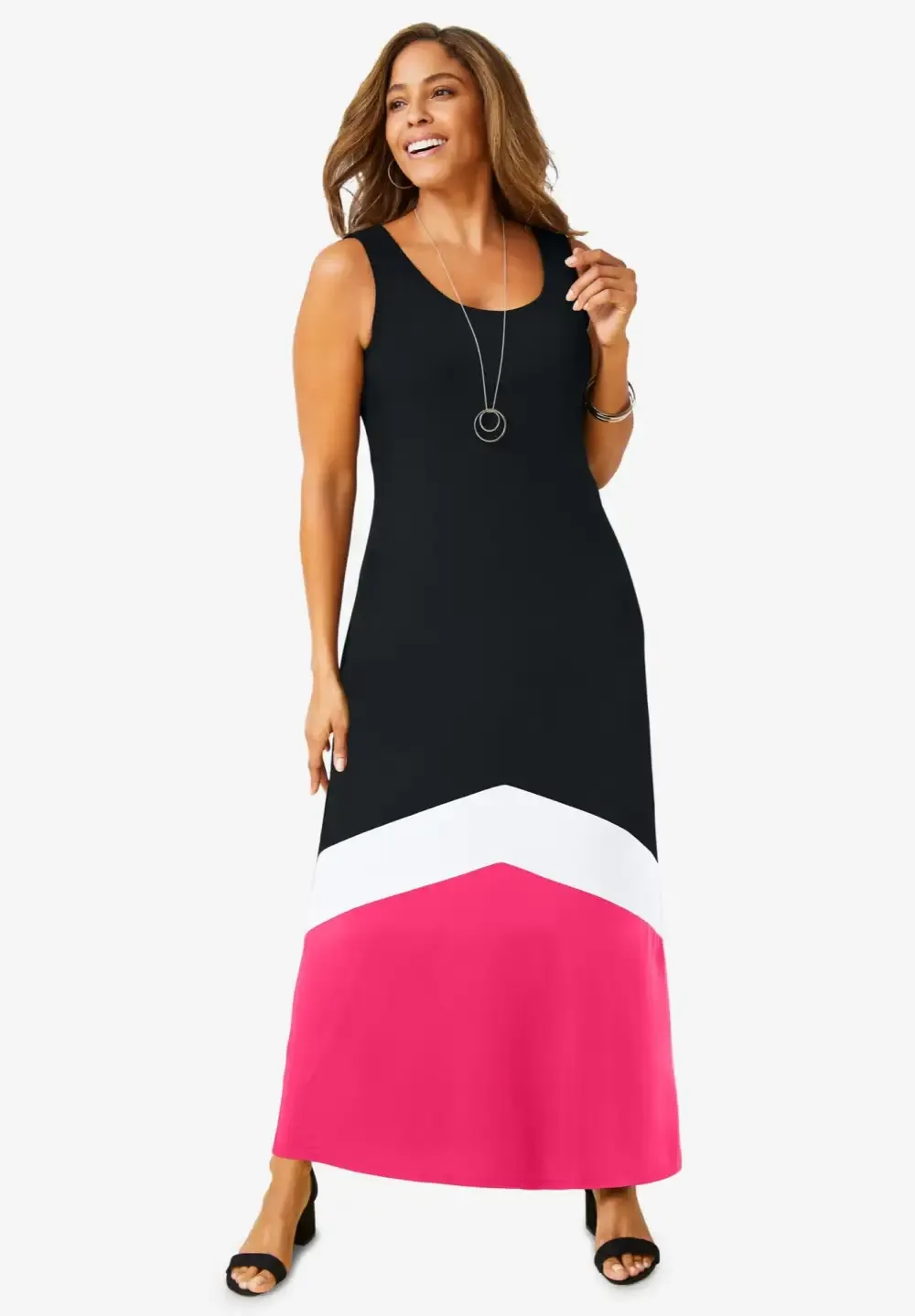 Stretch Knit Tank Maxi Dress