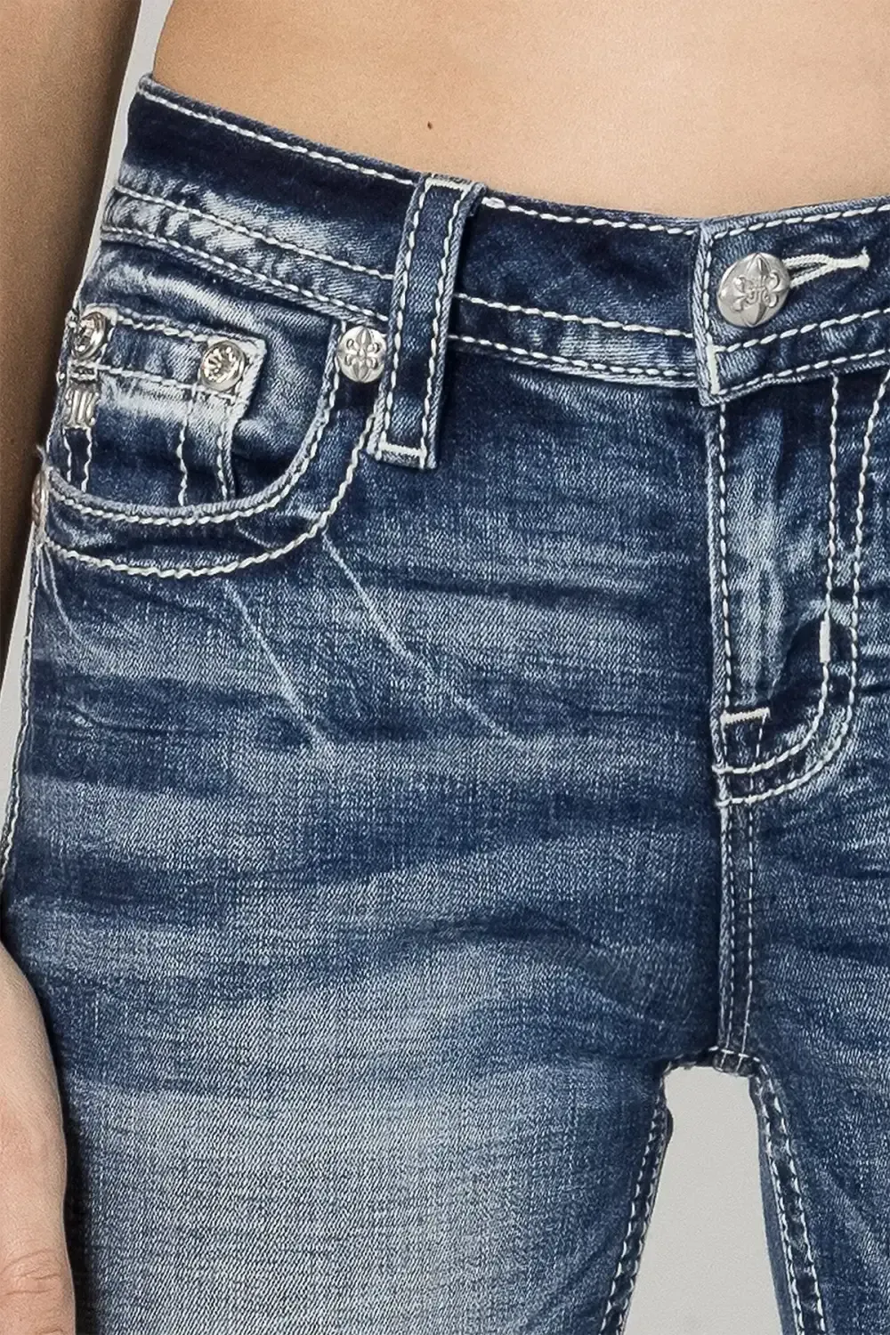 Sequin Road Bootcut Jeans