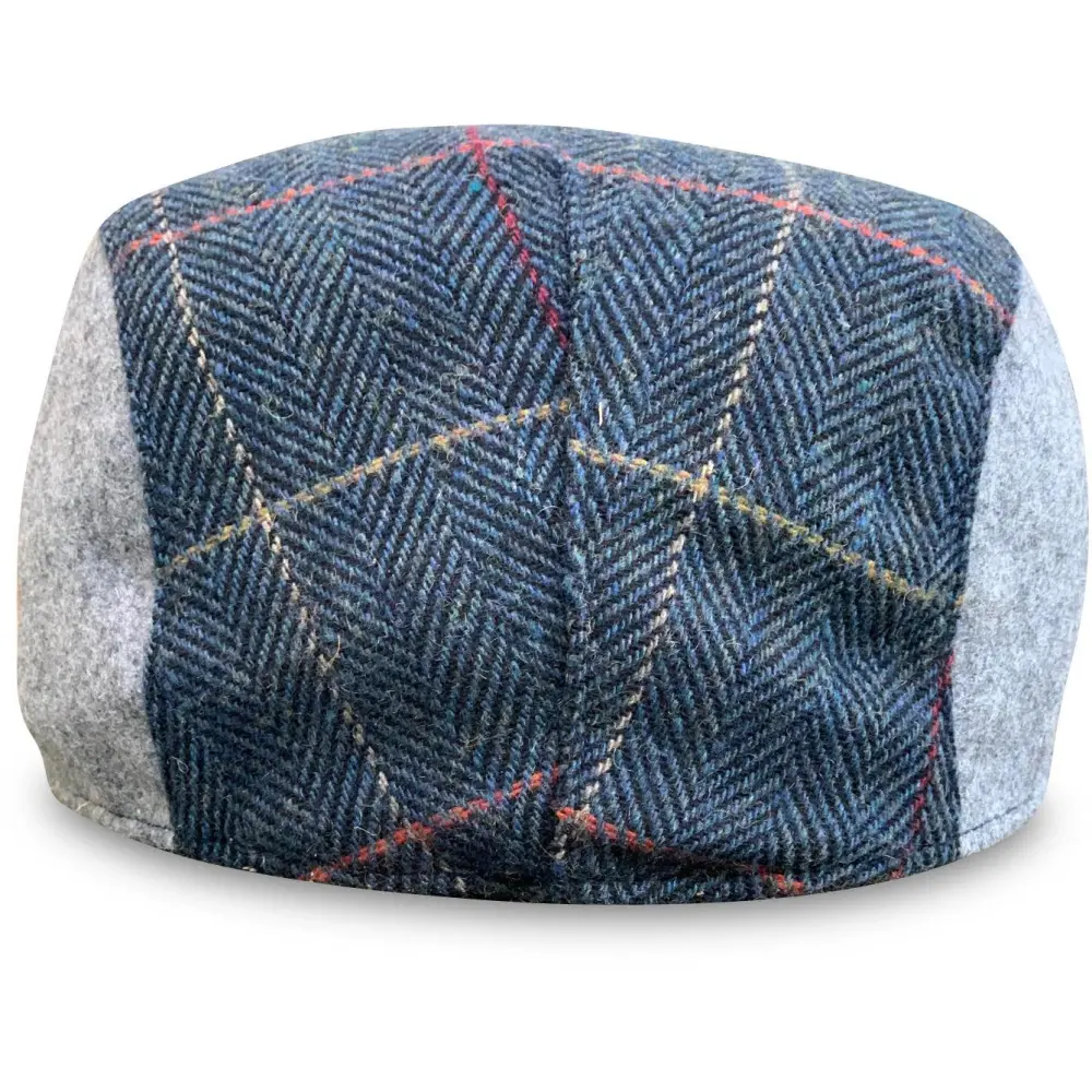 The Whiskey Boston Scally Cap - Royal Wheat Plaid