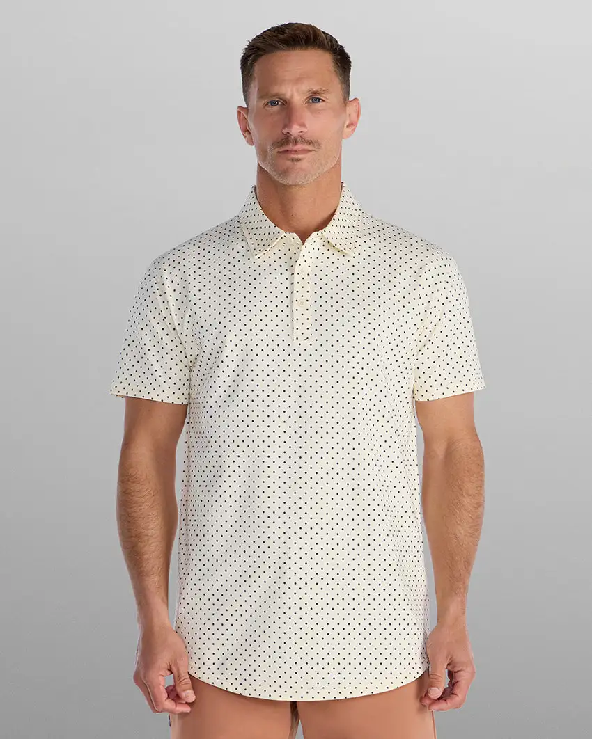 Drop-Cut: Lux Dotted Polo