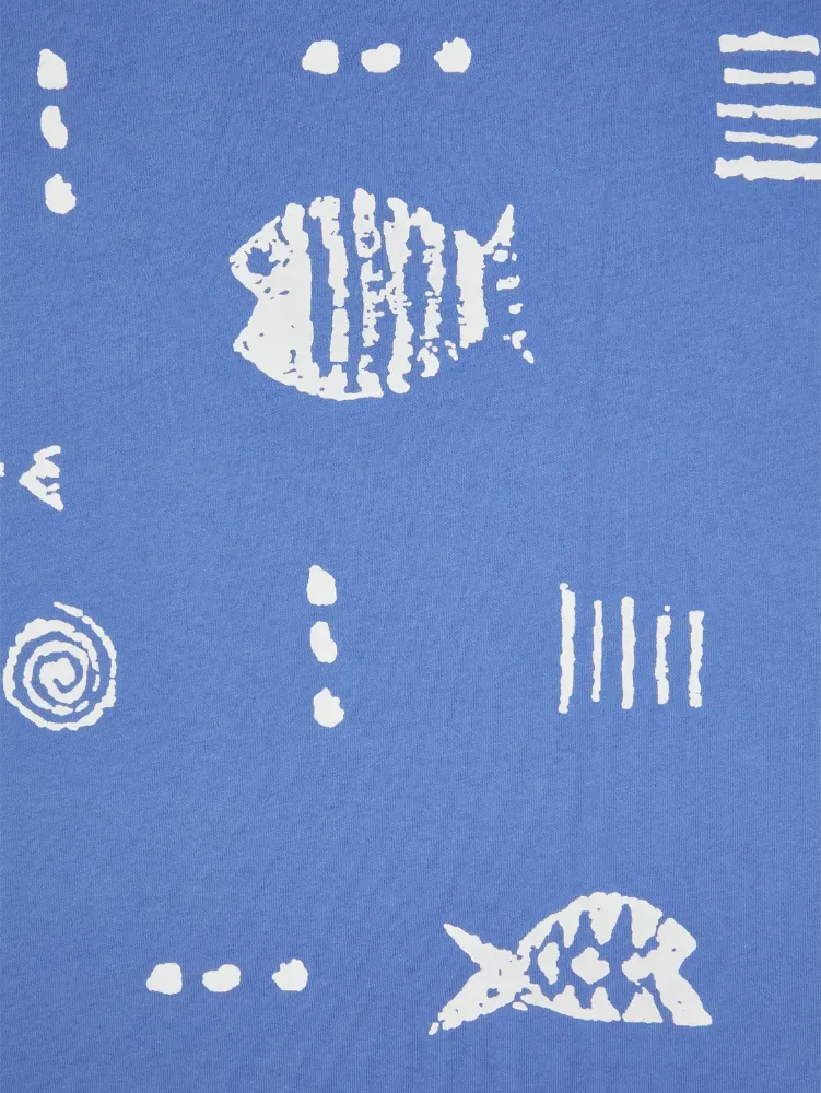 M.MAC Rock Fish Easy-Fit Cotton Knit Dress