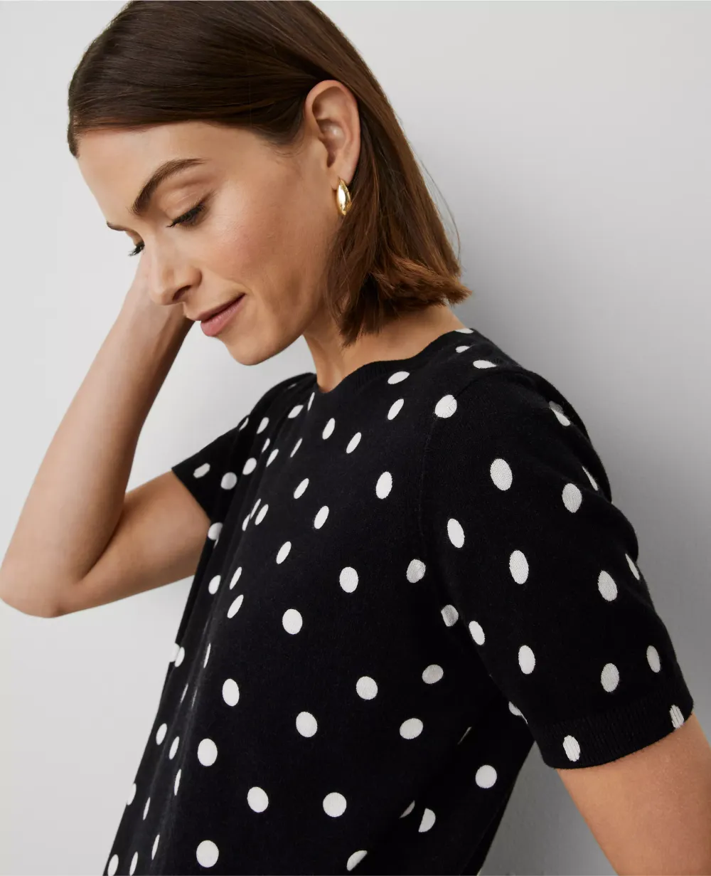 Dotted Sweater Tee