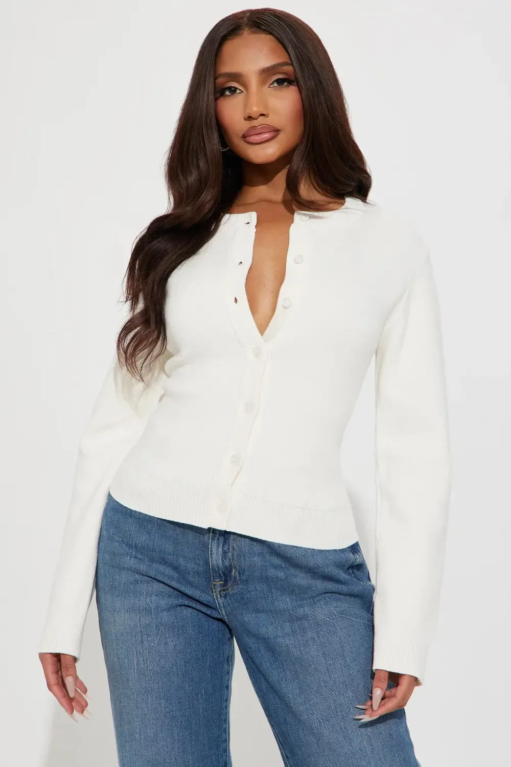 Everly Cardigan Sweater - Cream