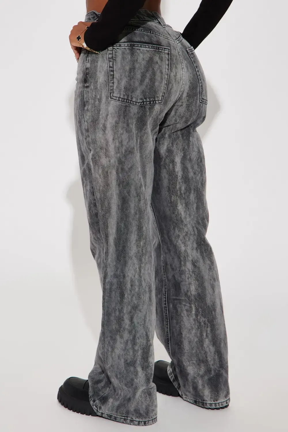 Astoria Non Stretch Baggy Jeans - Grey