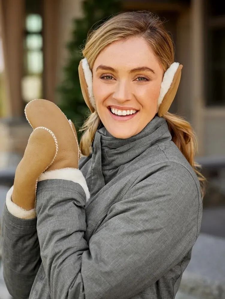 Men's and Women's Shearling Earmuffs