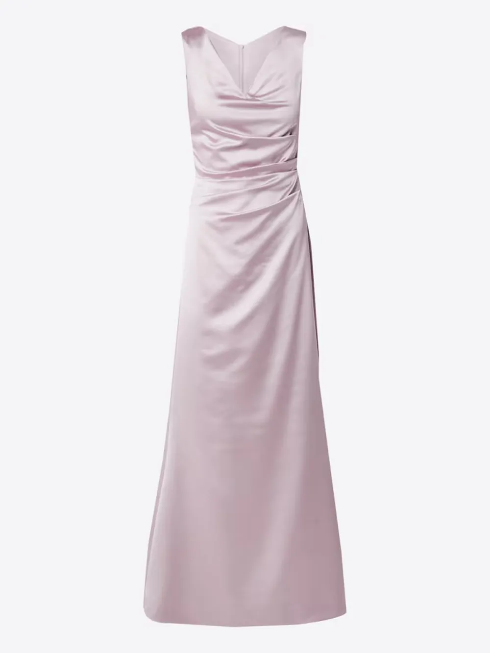 Plain Colored V-neck Casual Style Dress