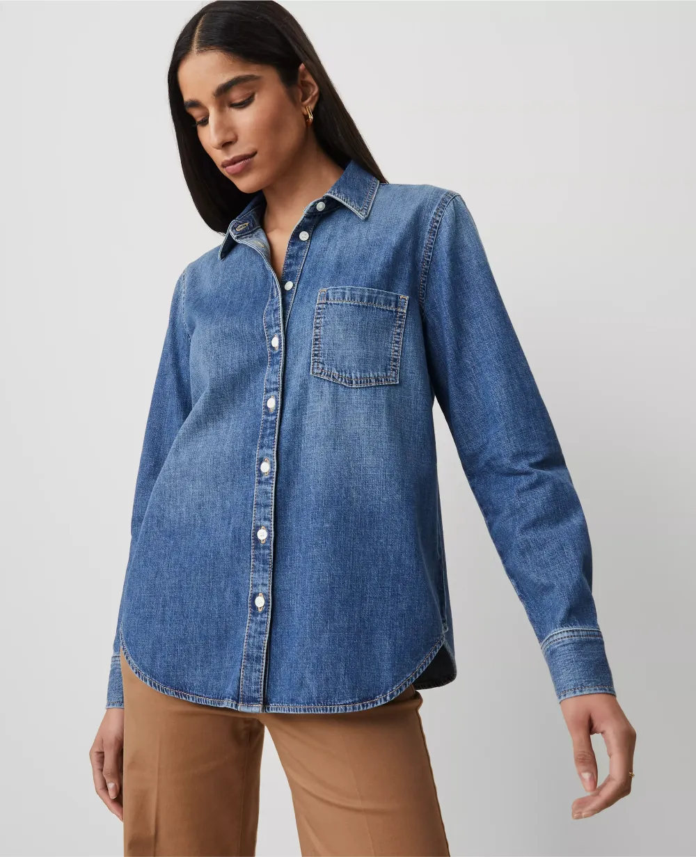Weekend Collection Denim Pocket Shirt