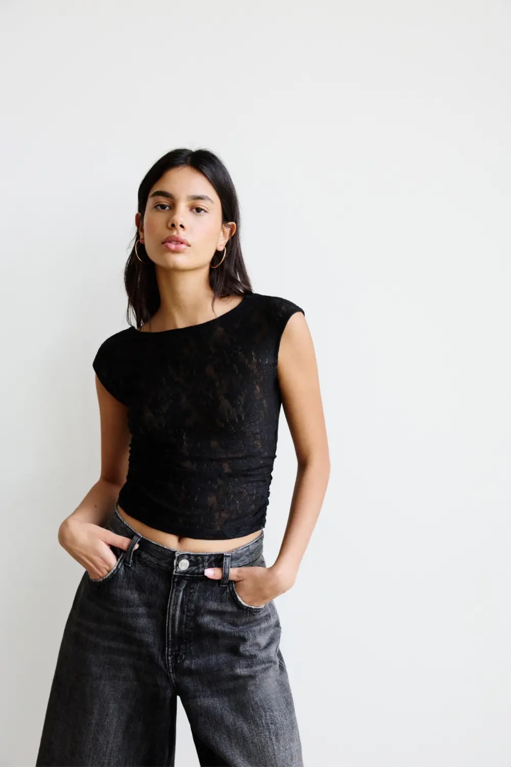Rustic floral top