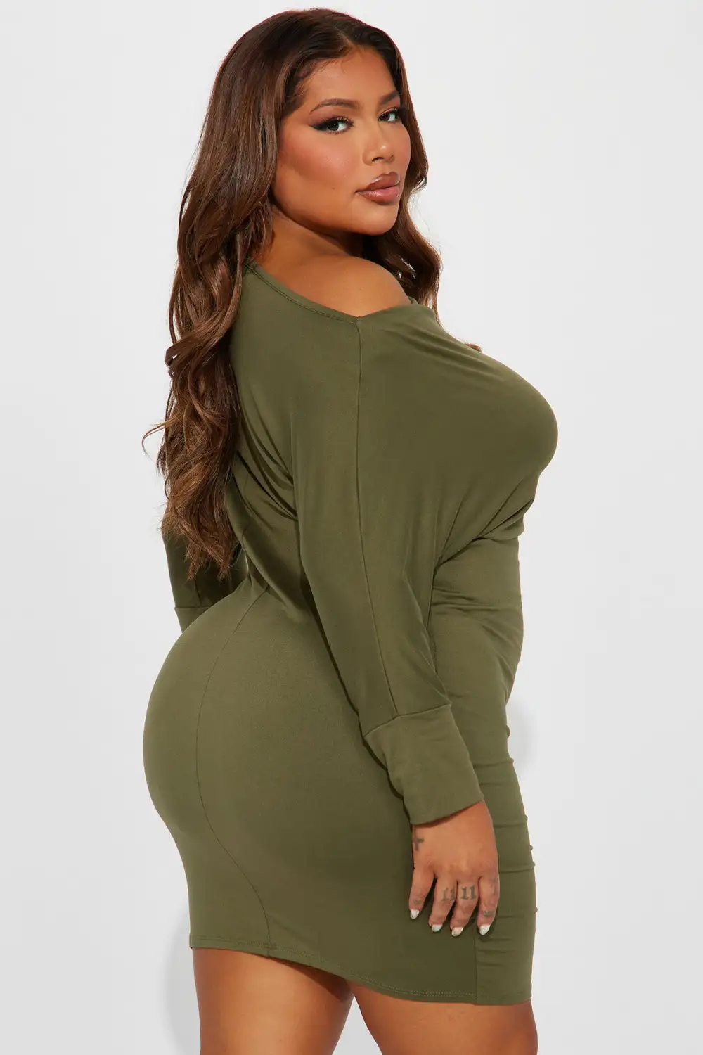 Trina Mini Dress - Olive