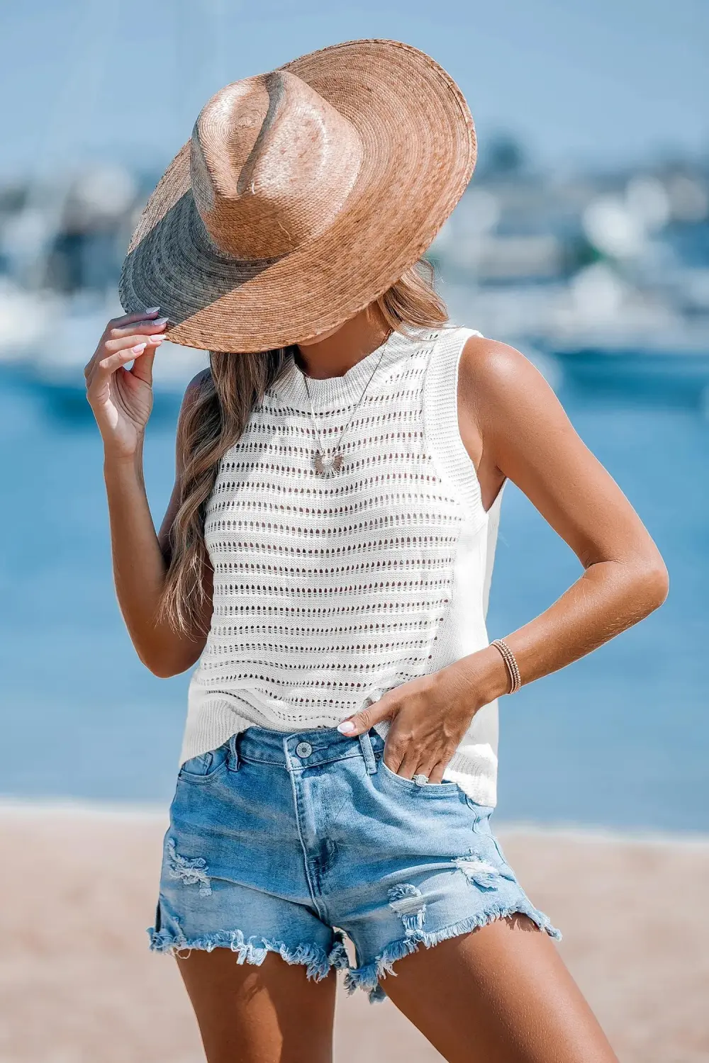 Paradise Drift Black Cover-Up Top