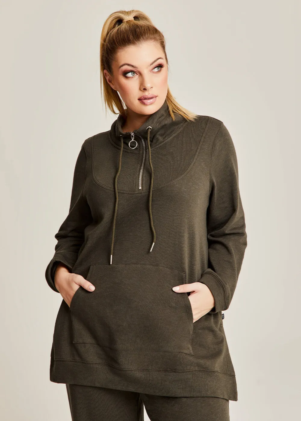 Funnel Neck Active Tunic