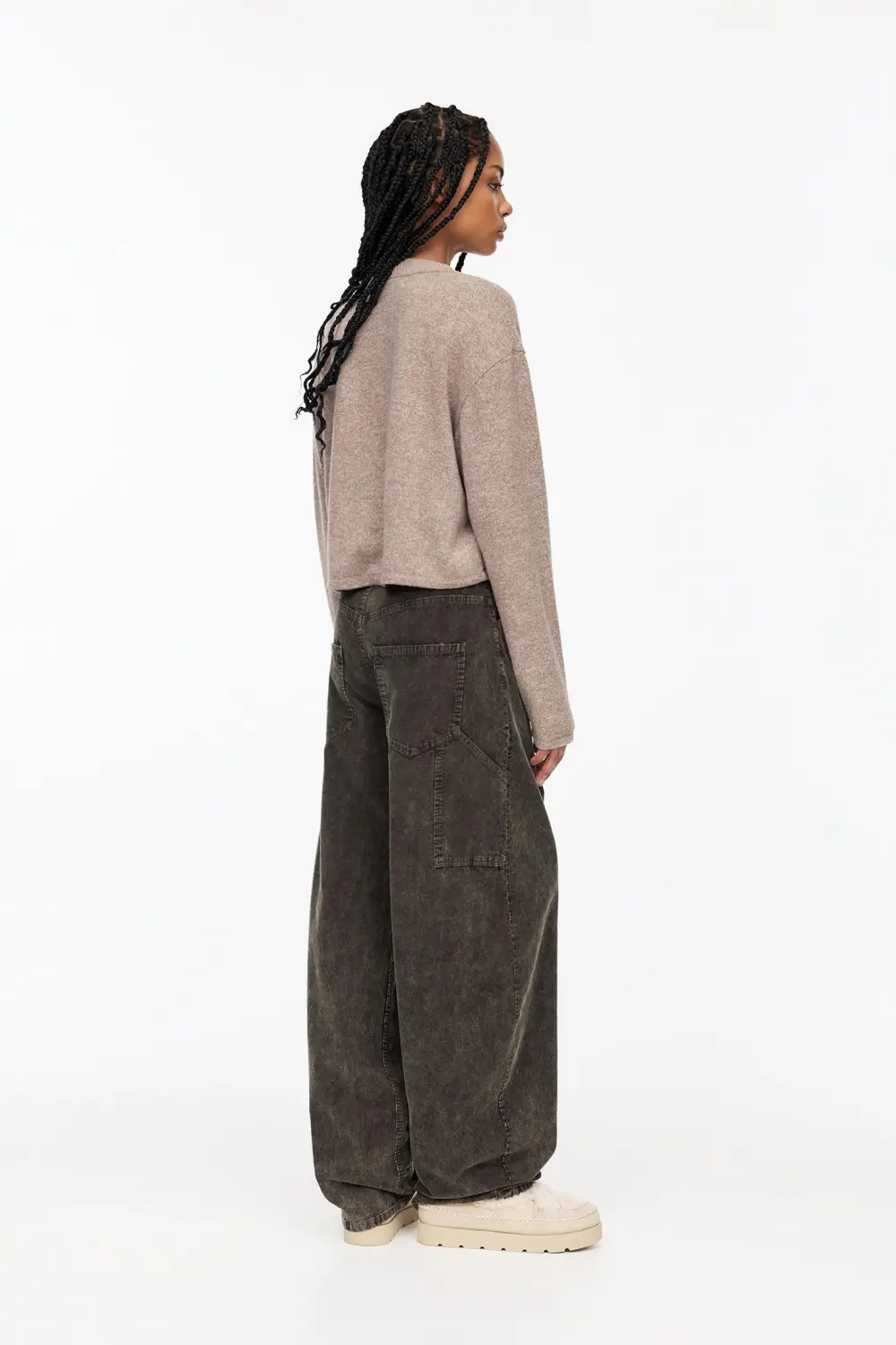 Jersey cropped soft touch