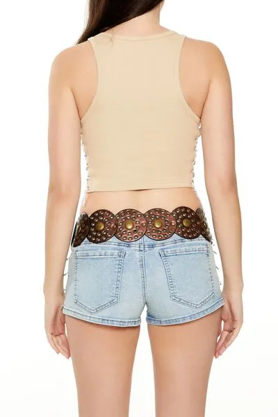 Horse Graphic Cropped Tank Top