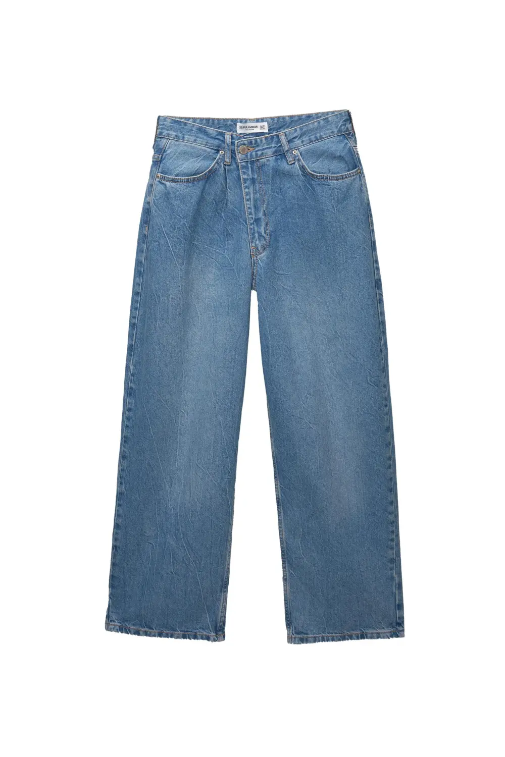 Jeans super baggy cintura cruzada