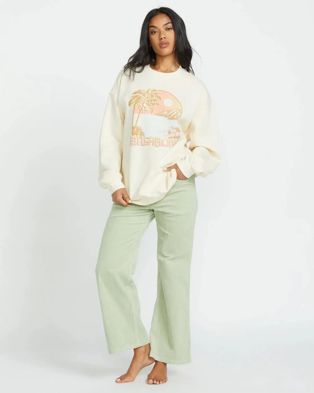 Ride In Crew Sweatshirt - Whitecap