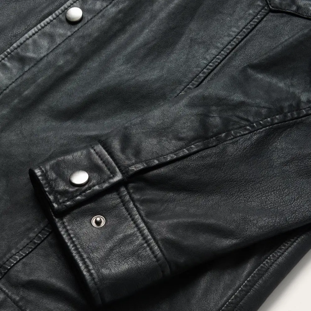Leather Western Shirt Jacket
