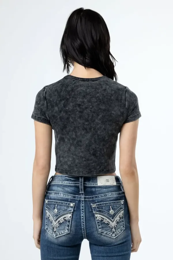 Subtle Wash Crop Tee