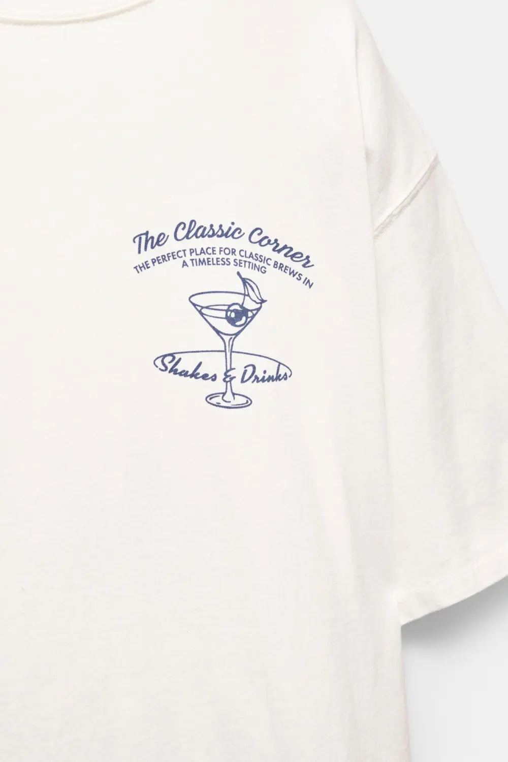 Camiseta blanca gráfico servilletas
