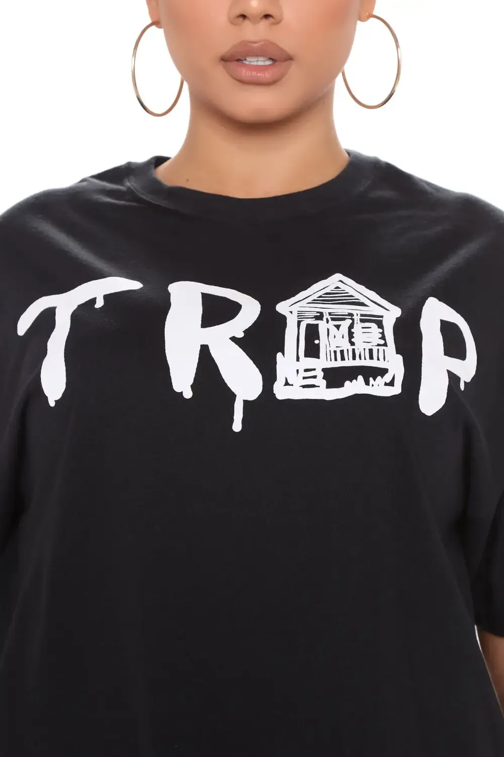 Trap House Short Sleeve Top - Black