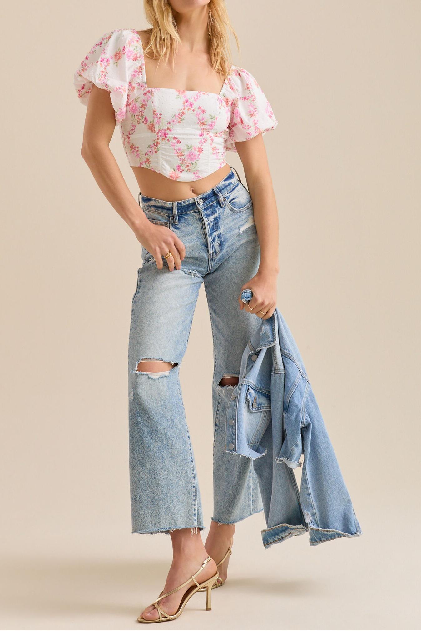 Floral Corset Top
