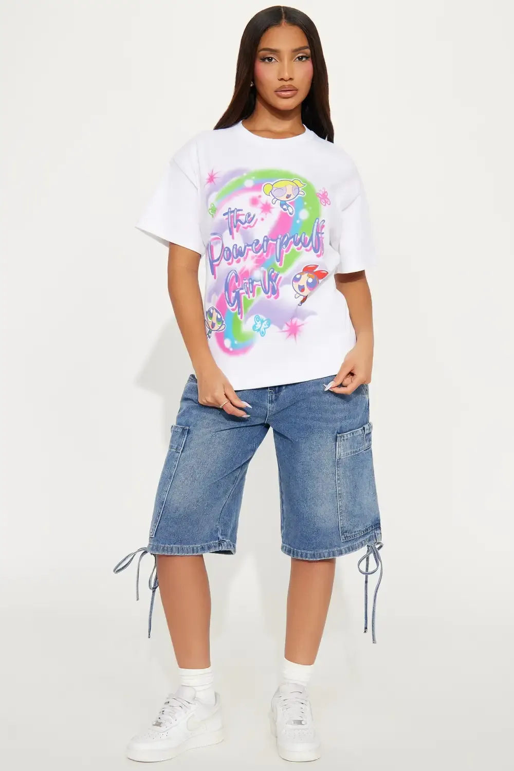 Powerpuff Girls Airbrush Tee - White