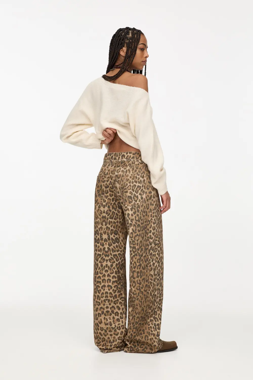 Jeans leopardo cinturón