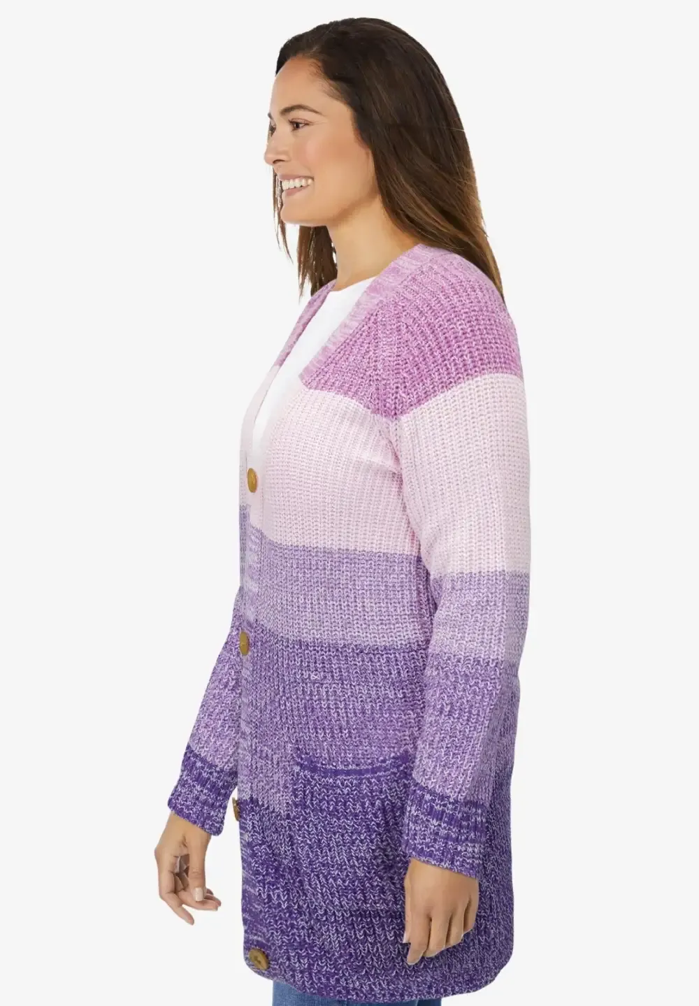 Ombre Shaker Cardigan
