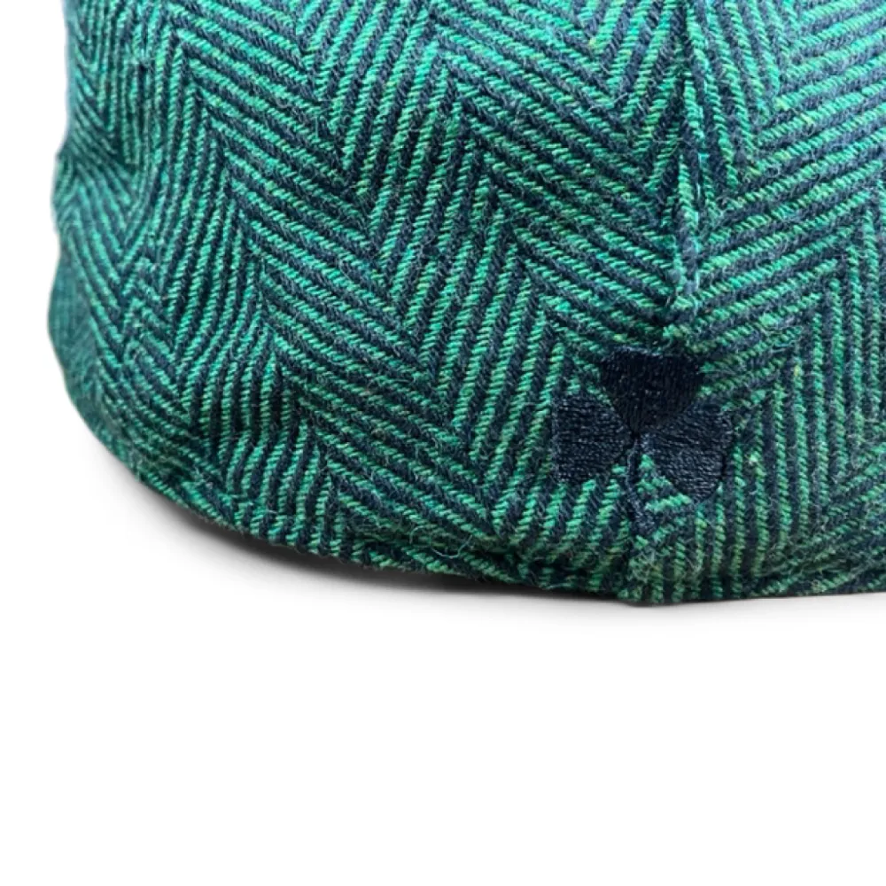 The Irish Boston Scally Cap - Green Herringbone