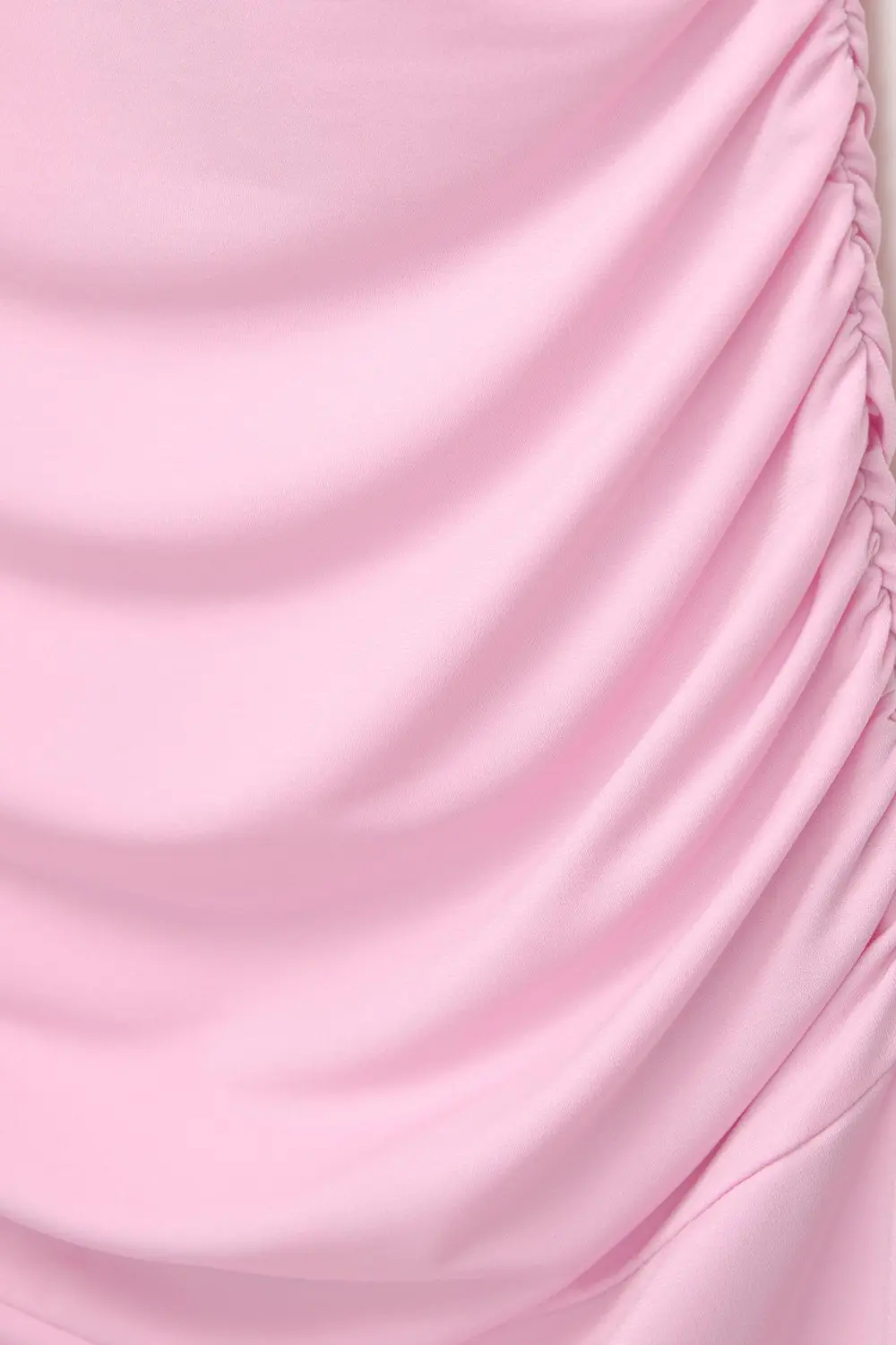 Vestido midi manga sisa frunces