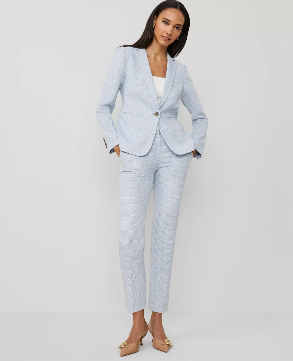 The Eva Ankle Pant in Glen Check