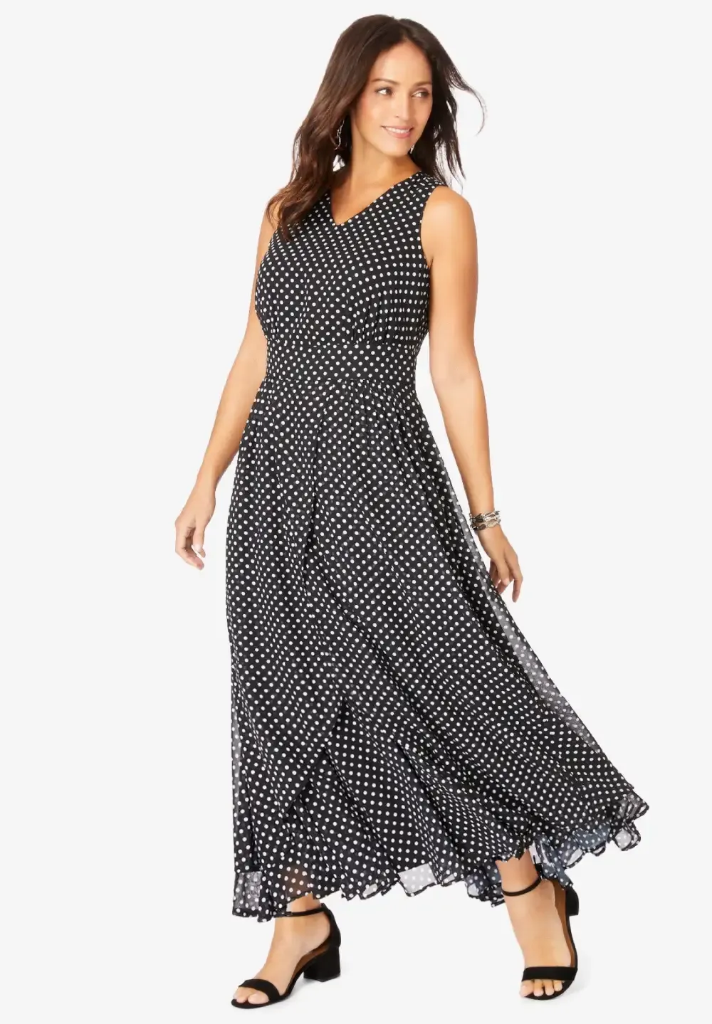 Georgette Flyaway Maxi Dress