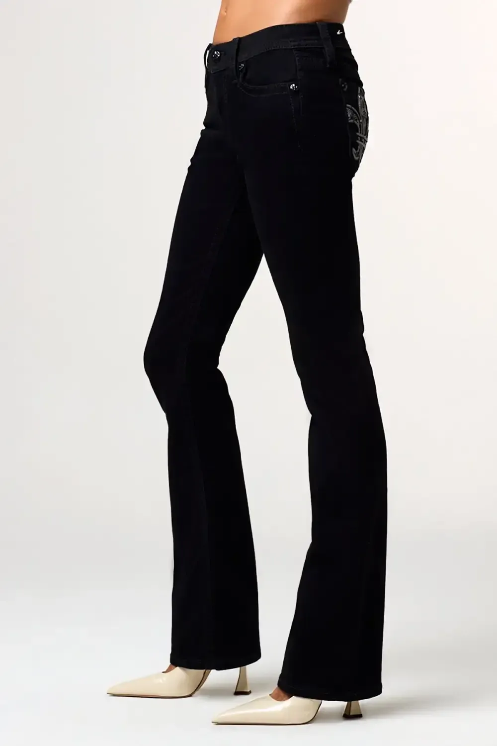 Fleur in Carbon Bootcut Jeans