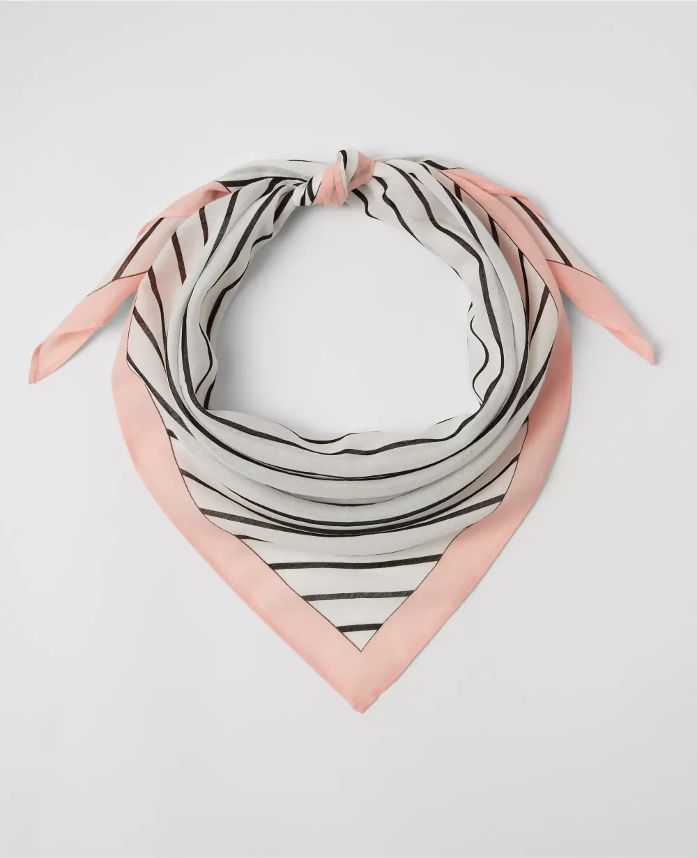 Weekend Collection Striped Triangle Scarf