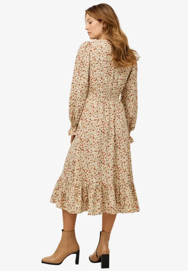 Smocked Waist Midi Dress