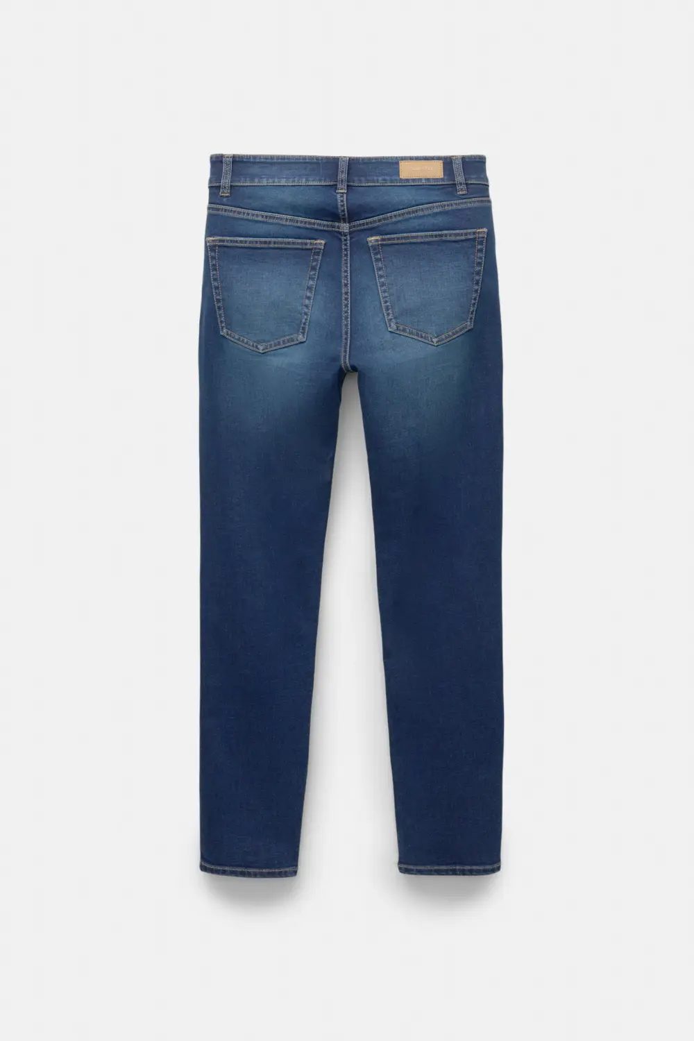 Jeans skinny tiro medio