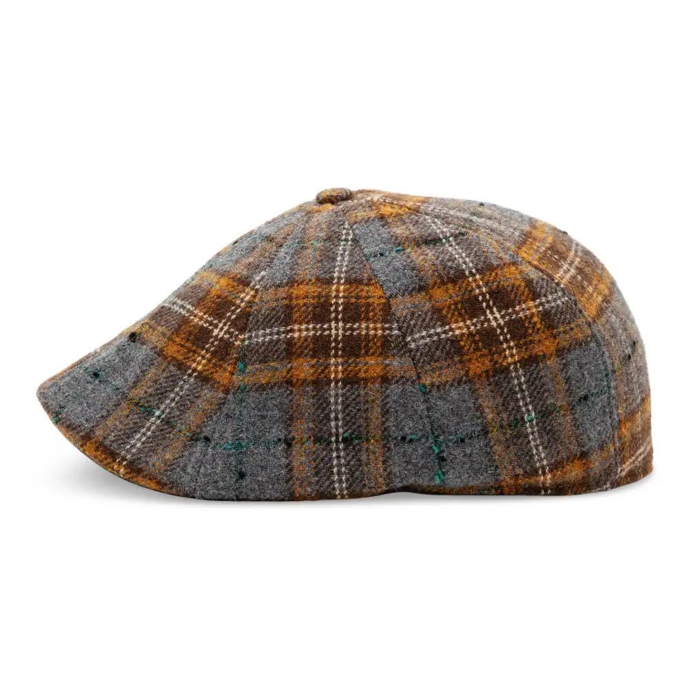 The Autumn Rose Boston Scally Cap - Autumn Plaid