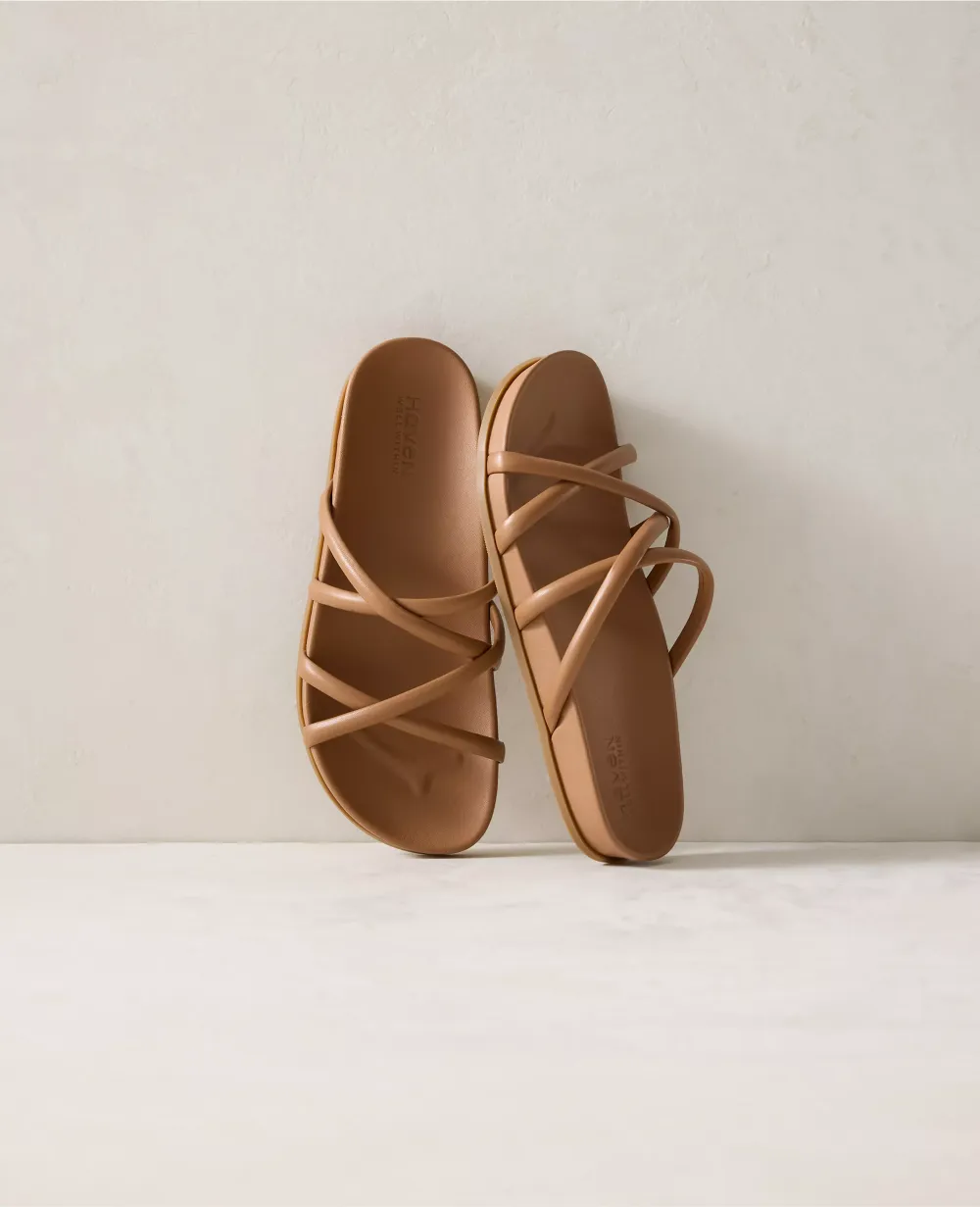 Haven Well Within Leather Strappy Slides